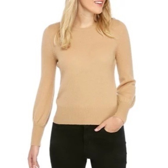 NWT The Limited 100% Cashmere Sweater in Camel (Small) - Picture 2 of 5